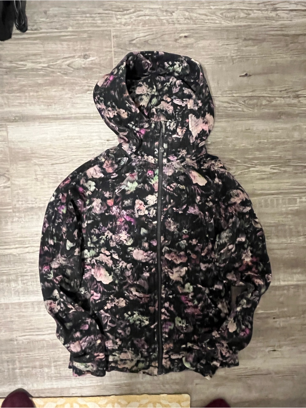 lululemon athletica Scuba hoodie Pink & Green Floral Print
